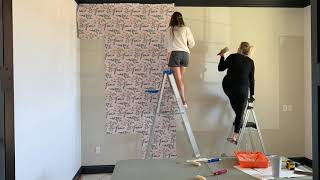 How to hang traditional non woven wallpaper [upl. by Caldeira]