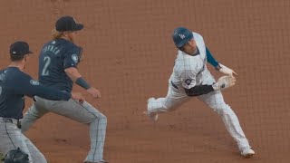 Shohei Ohtani Avoids the Tag to Get Back to 1st Safely on a Pick Off Attempt  大谷 翔平 ハイライト [upl. by Aivon]