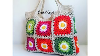 BOLSO CROCHET GRANNY🌴👜 bolsocrochet crochetbag tendencias diy handmade crochettop [upl. by Bryanty174]