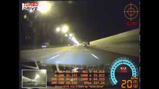 Nissan GTR 43L HKS GT800 327kmh 203mph CRASH [upl. by Lifton]