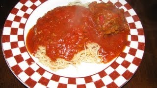 Sauce  Pasta amp Meatballs with Sauce Home Made  Cheryls Home Cooking [upl. by Anawait674]