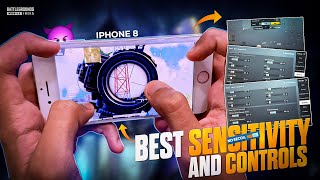 Best Controls amp Sensitivity For BGMIPUBG  iPhone8 Sensitivity🔥 [upl. by Shaver934]