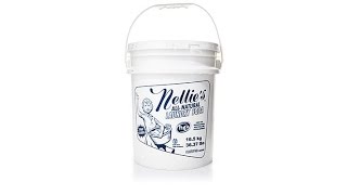 Nellies AllNatural Laundry Soda 1100Load Bucket [upl. by Eylrac]