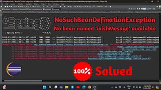 no such bean definition exception  no bean named available springboot springframework java [upl. by Wildermuth]