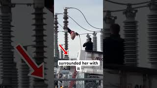 800 homes lose power because of Transformer Girl But what did they shoot her with [upl. by Ecadnarb]