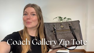 Coach Gallery Zip Tote Review [upl. by Nahtanohj391]