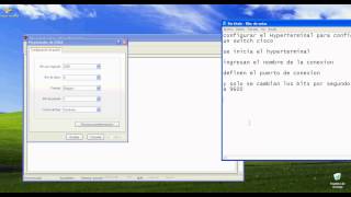 Configuración del hyperterminal [upl. by Aititil]