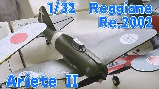 Reggiane Re2002 アリエテII ラジコン飛行機 [upl. by Ennylhsa]