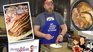 How to Cook Ham Crock Pot Brown Sugar Holiday Ham Recipe [upl. by Anayk78]