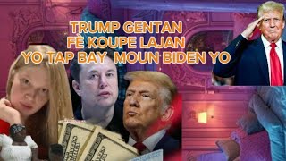 TRUMP KOUPE CHÈK BIDEN TE BAY YO Depiw se imigran ou fe pitit usa pitit la pap américain 😭😭 [upl. by Hailey647]