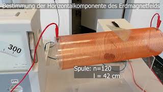 Horizontalkomponente des Erdmagnetfelds praktisch bestimmen [upl. by Swerdna]