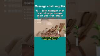 full back massager with heat shiatsu massage chair pad from amazon [upl. by Ayatahs]