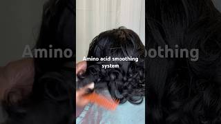 Amino acid smoothing treatment with a trim silkpressandtrimonnaturalhair haircare [upl. by Ortiz]