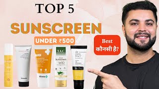 Top 5 Sunscreen Under ₹500 To Remove Pigmentation amp Sun Tan [upl. by Vizzone]