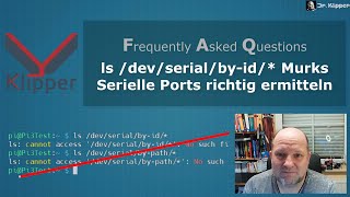 42  Klipper FAQ  ls devserialbyid Murks [upl. by Kosaka]