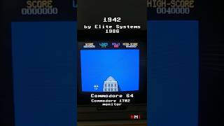 1942 on Commodore 64 retrogaming commodore64 8bitcomputer arcade [upl. by Anircam]