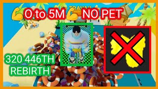 💪 0 to 5M 💪 STRNGTH NO PET 320 446TH REBIRTH CHALLENGE ON HUGE ACCOUNT [upl. by Misha]