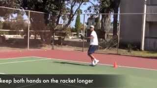 Oscar Wegner Tennis Lesson [upl. by Akeret]