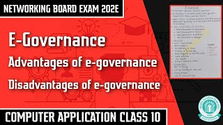 Egovernance  Advantages and Disadvantages of egovernance  Networking09 [upl. by Eseeryt]