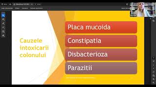 Webinar gratuit nr 1  Detoxifierea Colonului cu plante medicinale Lector farm Oana Pop [upl. by Adnoel]