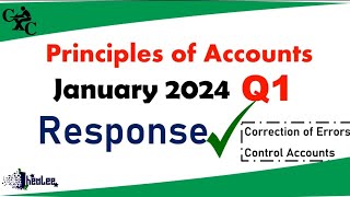 POA January 2024 Q1  Correction of Errors  Suspense  Control Accounts [upl. by Gerk]