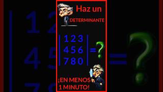 ✳️ HAZ Un DETERMINANTE En SEGUNDOS ✳️ Truco Matemático [upl. by Eastman633]