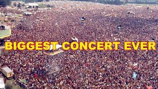 WORLDS BIGGEST CONCERT EVER WITH SHOCKING 4 2 MILLION PEOPLE [upl. by Sibell]