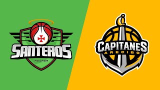 Santeros de Aguada vs Capitanes de Arecibo  BSN Serie Regular 2024 [upl. by Vacuva234]