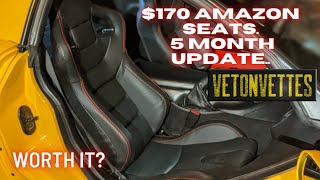 5 MONTH CHEAP 170 AMAZON SEAT UPDATE FOR THE Z06 PLUS A POV DRIVE [upl. by Laina]