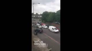 Road Rage Sheldon Birmingham UK Idiot Van Driver caught on camera [upl. by Nolte]