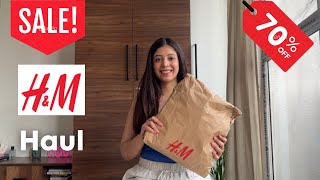 Huge HampM sale haul  70 off sale on HampM  HampM tops and bottom under Rs 1000 hampmhaul [upl. by Prady180]