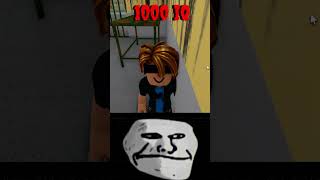 🧠Roblox 1000 IQ MomentTroll Face Memeshorts roblox [upl. by Epp]