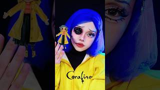 coraline makeup makeup cosplay cosplaycostume cosplaymakeup coraline shorts [upl. by Westerfield426]