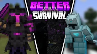 Better Survival Addons For MCPE 120 [upl. by Nanfa854]