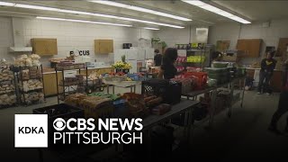 Greater Pittsburgh Community Food Bank helps stock pantry at Brashear High School [upl. by Olrak943]