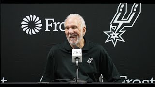 202324 San Antonio Spurs PreSeason  Gregg Popovich PostGame Interview 10132023 [upl. by Ava]