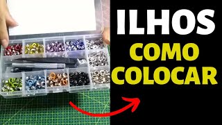 diy sewing costura COMO Colocar ilhós sem alicate [upl. by Hedvig]