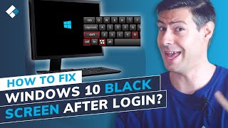 How to Fix Black Screen on Windows 10 After Login 7 Ways [upl. by Cornelius]