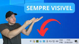 Como deixar um programa sempre visivel no menu Tray da barra de tarefas Windows 10 ou 11 [upl. by Haneehs]