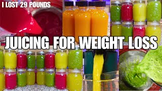 29 POUNDS DOWN  Juicing for WEIGHT LOSS  Health Benefits amp Juicing Recipes [upl. by Kristin]