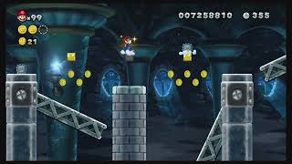 Wendys Shifting Castle All Star Coins  Frosted Glacier Castle  New Super Mario Bros U Deluxe [upl. by Vassaux]