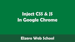 Arabic  How To Inject CSS and JS Code in Google Chrome [upl. by Attikin475]