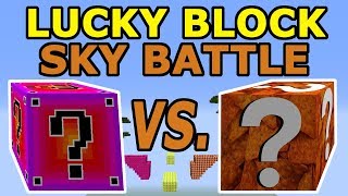 Minecraft Fade Lucky Block Vs Doritos Lucky Block SKY BATTLE  Doritos Blaze PUNISHMENT [upl. by Ahsuas655]