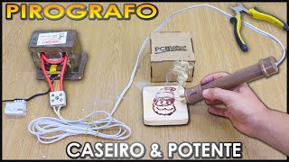 Como Fazer PIROGRAFO POTENTE E 100 CASEIRO MATERIAIS DE SUCATA [upl. by Annavoeg]