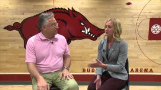 Christy Smith returns to RazorbackWBB [upl. by Neliac221]