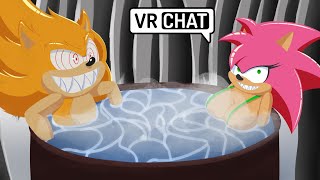 FLEETWAY SUPER SONIC AND ROSEYS NIGHT OUT IN VR CHAT [upl. by Sedlik316]