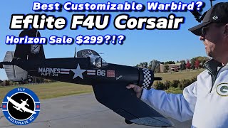 Best Customizable Warbird on Sale Eflite F4U Corsair 12M Only 3 days left [upl. by Gareri440]