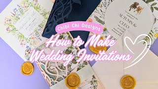 Creating Elegant Wedding Invitations with Your Silhouette Cameo and Printer [upl. by Nasas761]