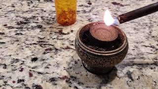 Using Resin As Incense Frankincense Myrrh and Benzoin [upl. by Iron]