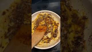 Chorizo amp eggs cheapmeal chorizo eggbreakfast cooking foodie breakfastrecipes asmr sandwich [upl. by Eanrahs]